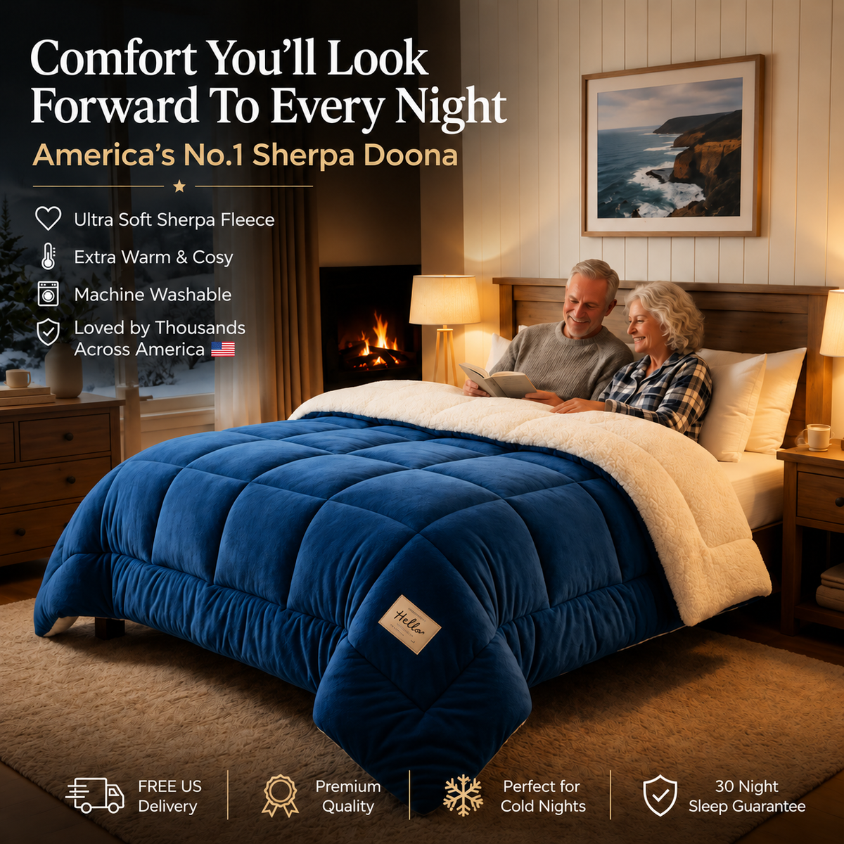 Luxury EverWarm Sherpa Doona