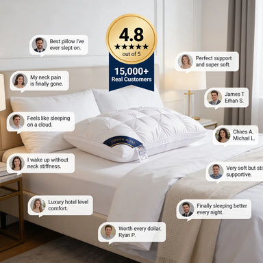 Luxury Hungarian Goose Down Pillow